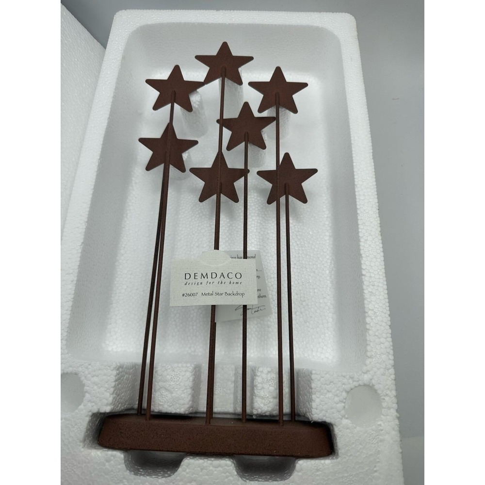 Willow Tree Demdaco Metal Star Backdrop for nativity scene #26007 W/Box